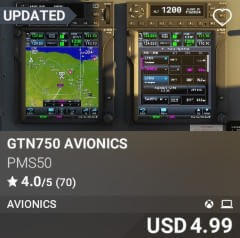 GTN750 Avionics by PMS50. USD 4.99. Update on PC and Xbox