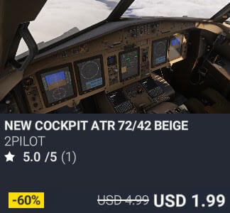 NEW COCKPIT ATR 72/42 BEIGE by RmStudios. USD 4.99. New on PC and Xbox