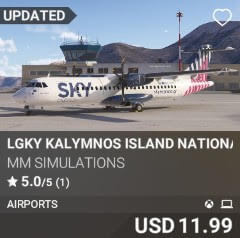 LGKY Kalymnos Island National Airport by MM SIMULATIONS. USD 11.99. Update on PC and Xbox