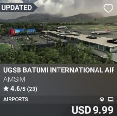 UGSB Batumi International Airport by AmSim. USD 9.99. Update on PC and Xbox