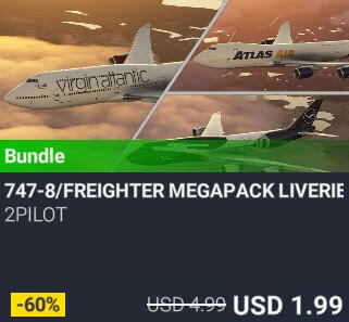 747-8/FREIGHTER MEGAPACK LIVERIES BUNDLE by 2PILOT. USD 4.99. New on PC and Xbox