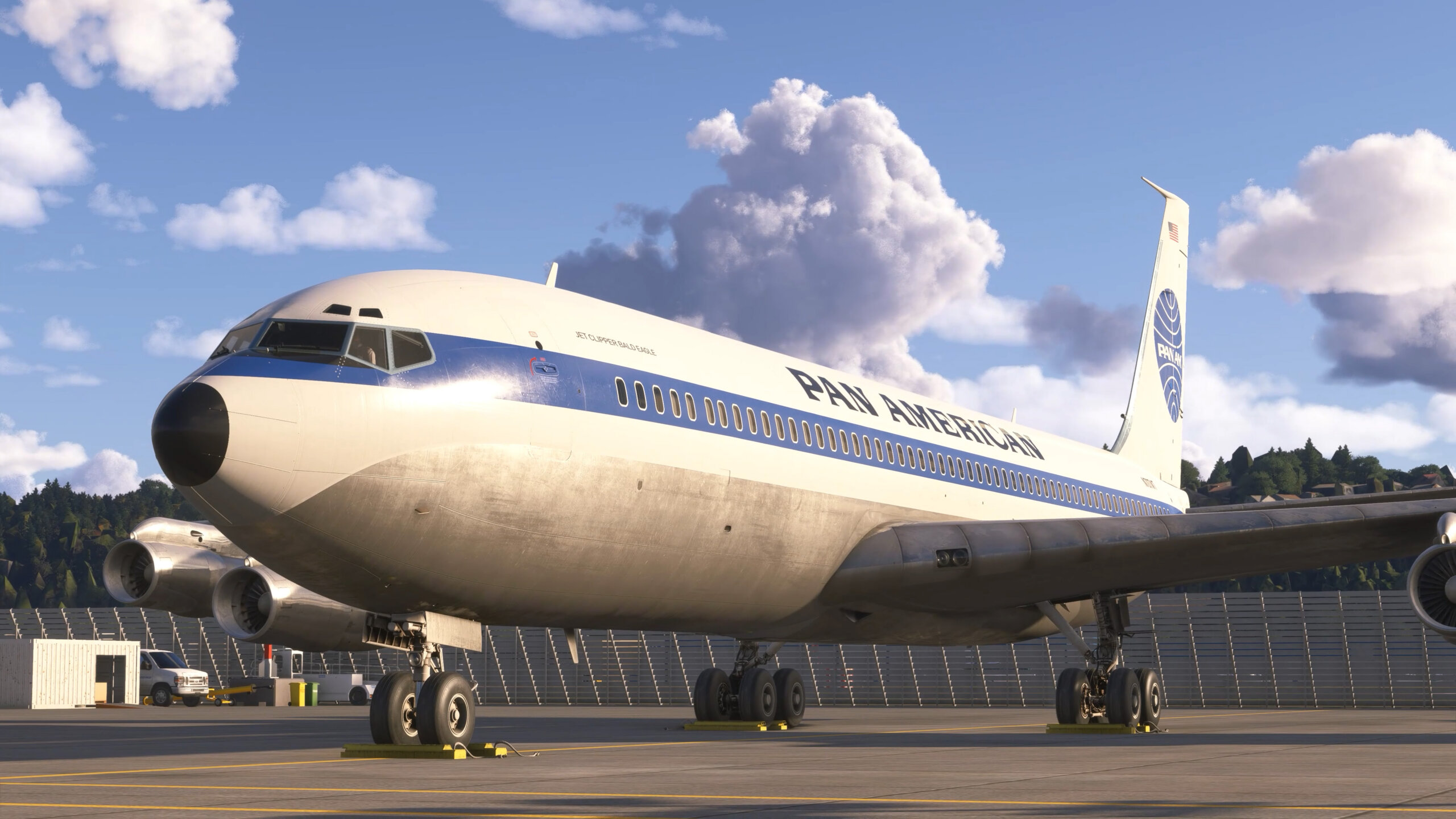 A Boeing 707 on the ground
