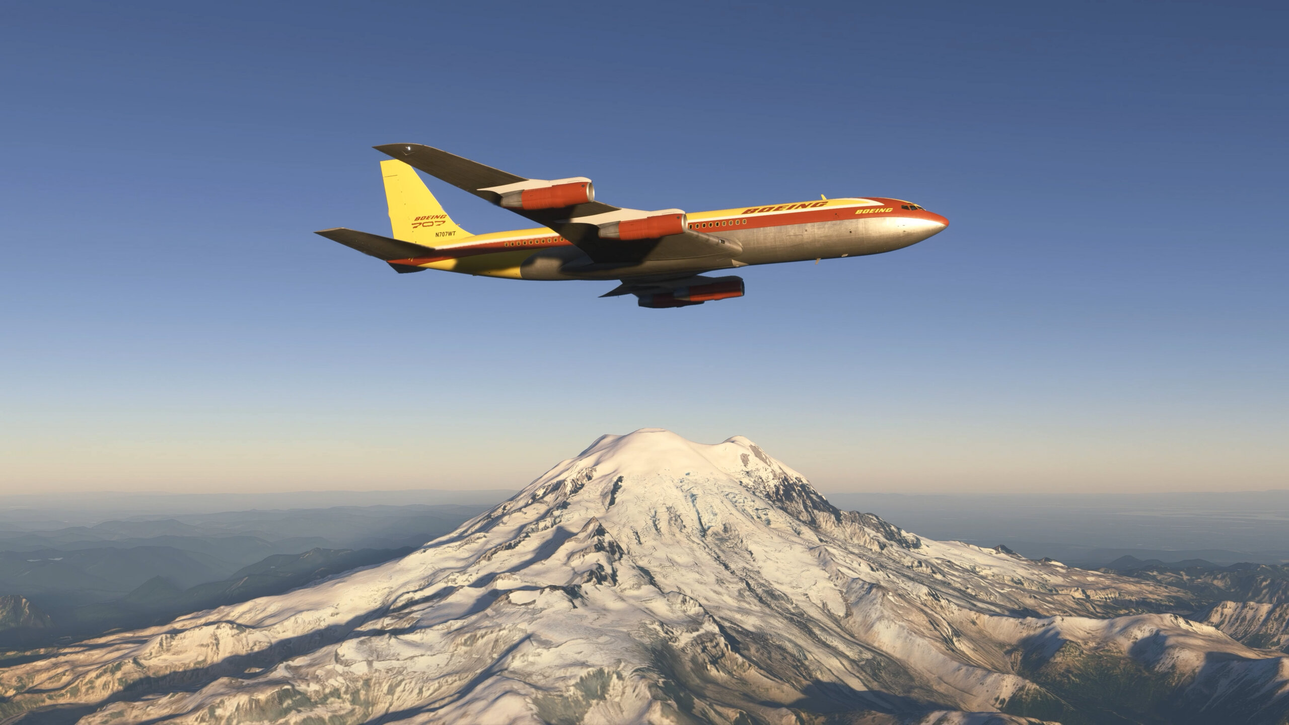 A Boeing 707 in flight