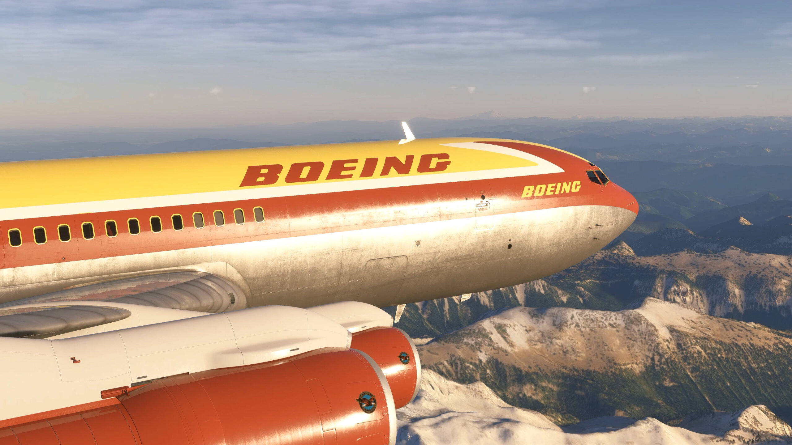 A Boeing 707 in flight