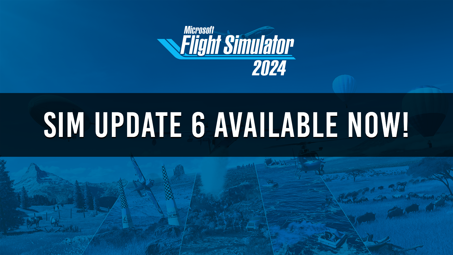 Sim Update 6 do MSFS 2024 - Banner Oficial