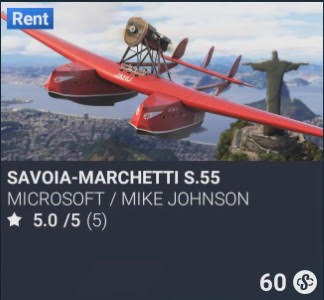 Savoia-Marchetti S.55 by Microsoft / Mike Johnson. SC 60. Update on PS5