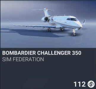 Bombardier Challenger 350 by Sim Federation. SC 112. New on PS5