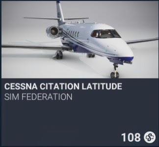 Cessna Citation Latitude by Sim Federation. SC 108. New on PS5