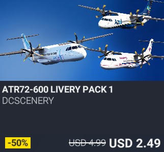 ATR72-600 Livery Pack 1 by DC Scenery Design. USD 4.99. New on PC and Xbox