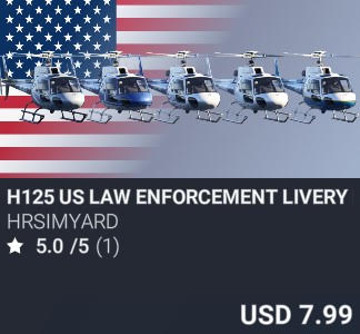 H125 US Law Enforcement Livery Pack 2 by HRSimYard. USD 7.99. New on PC and Xbox