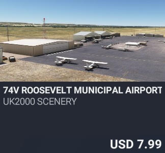 74V Roosevelt Municipal Airport by UK2000 Scenery. USD 7.99. New on PC