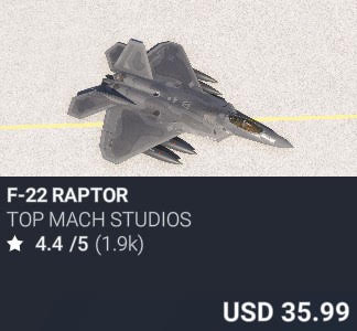 F-22 Raptor by Top Mach Studios. USD 35.99. New on Xbox