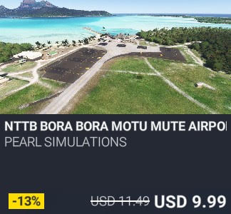 NTTB Bora Bora Motu Mute Airport V2 by Pearl Simulations. USD 11.49. New on PC