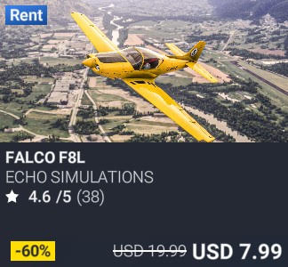 Falco F8L by Echo Simulations. USD 19.99. Update on PC and Xbox