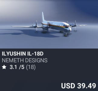 Ilyushin Il-18D by Nemeth Designs. USD 39.49. Update on PC and Xbox