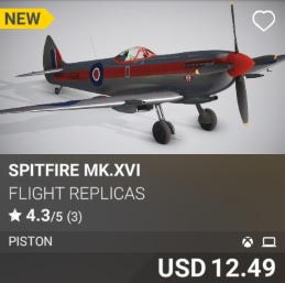 Spitfire Mk.XVI by Flight Replicas. USD 12.49. New on PC and Xbox