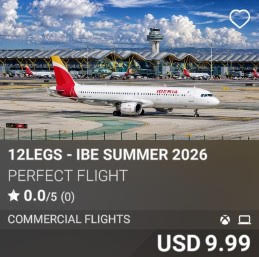 12LEGS - IBE SUMMER 2026 by Perfect Flight. USD 9.99. New on PC and Xbox