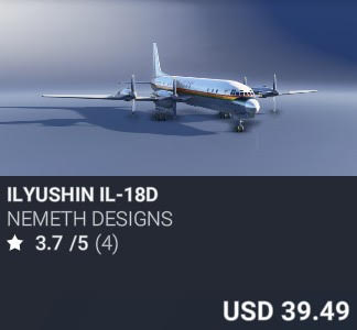 Ilyushin Il-18D by Nemeth Designs. USD 39.49. New on PC and Xbox