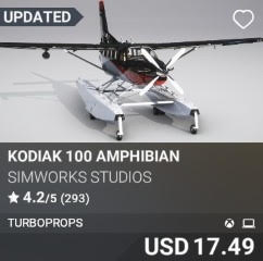 Kodiak 100 Amphibian by SimWorks Studios. USD 17.49. Update on Xbox