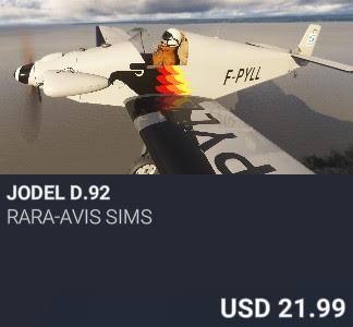 Jodel D.92 by Rara-Avis Sims. USD 21.99. New on PC and Xbox