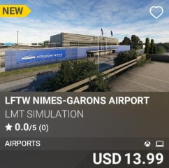 LFTW Nimes-Garons Airport by LMT Simulation. USD 13.99. New on PC and Xbox