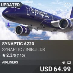 Synaptic A220 by Synaptic / iniBuilds. USD 64.99. Update on PC and Xbox