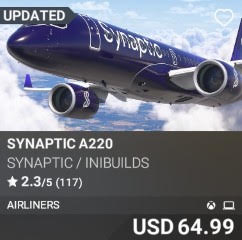 Synaptic A220 by Synaptic / iniBuilds. USD 64.99. Update on PC and Xbox