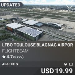 LFBO Toulouse Blagnac Airport by Flightbeam. USD 19.99. Update on PC