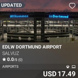 EDLW Dortmund Airport by Salvuz. USD 17.49. Update on PC