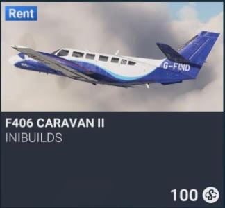 F406 Caravan II by iniBuilds. SC 100. New on PS5