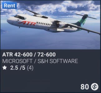 ATR 42-600 / 72-600 by Microsoft / S&H Software. SC 80. Update on PS5