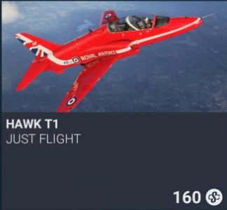 Hawk T1 by Just Flight. SC 160. New on PS5