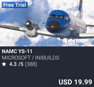 NAMC YS-11 by Microsoft / iniBuilds. USD 19.99. Update on PC and Xbox