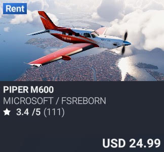 Piper M600 by Microsoft / FSReborn. USD 24.99. Update on PC and Xbox