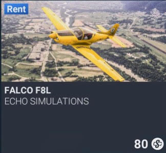 Falco F8L by Echo Simulations. SC 80. New on PS5