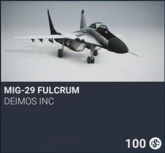 MiG-29 Fulcrum by DeimoS Inc. SC 100. New on PS5