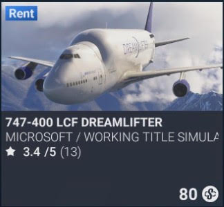 Boeing 747-400 Global Supertanker by Microsoft / Working Title Simulations. SC 80. Update on PS5