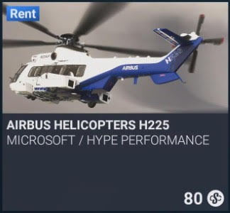 Airbus Helicopters H225 by Microsoft / Hype Performance. SC 80. Update on PS5