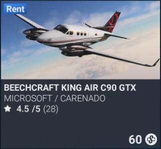 Beechcraft King Air C90 GTx by Microsoft / Carenado. SC 60. Update on PS5