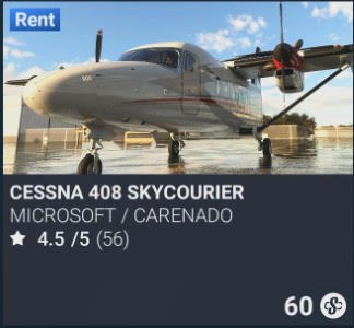 Cessna 408 SkyCourier by Microsoft / Carenado. SC 60. Update on PS5