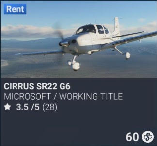 Cirrus SR22 G6 by Microsoft / Working Title. SC 60. Update on PS5