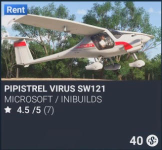 Pipistrel Virus SW121 by Microsoft / iniBuilds. SC 40. Update on PS5