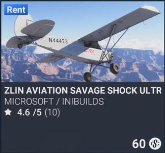 Zlin Aviation Savage Shock Ultra by Microsoft / iniBuilds. SC 60. Update on PS5