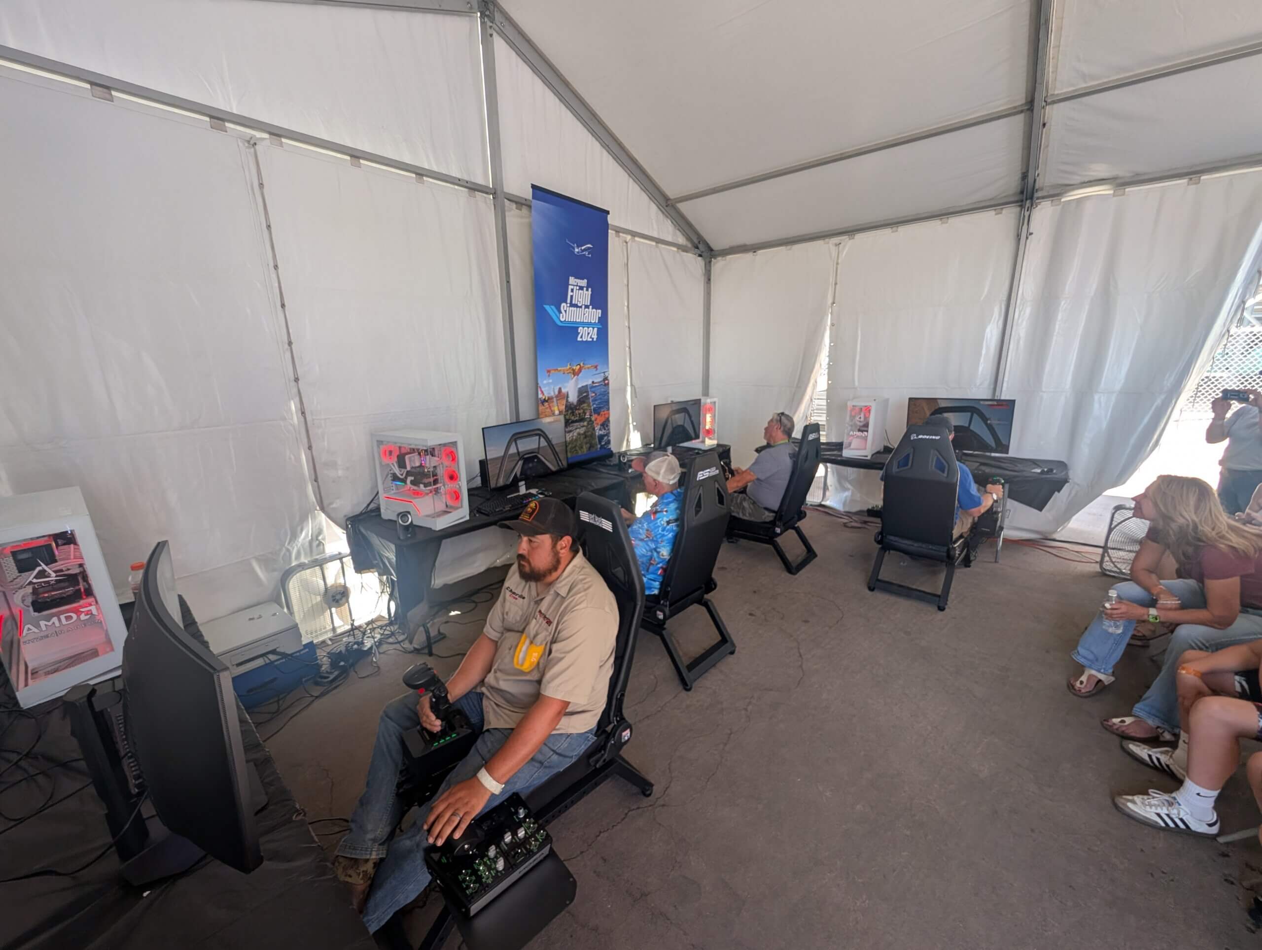 Four competitors race against each other in MSFS 2024 live from the Roswell Air Races 2026.