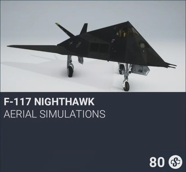 F-117 NightHawk by Aerial Simulations. SC 80. New on PS5