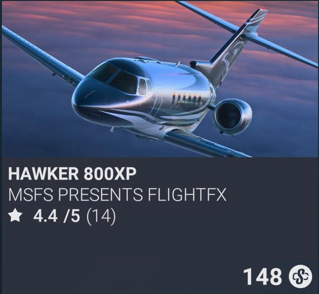 Hawker 800XP by MSFS Presents FlightFX. SC 148. Update on PS5