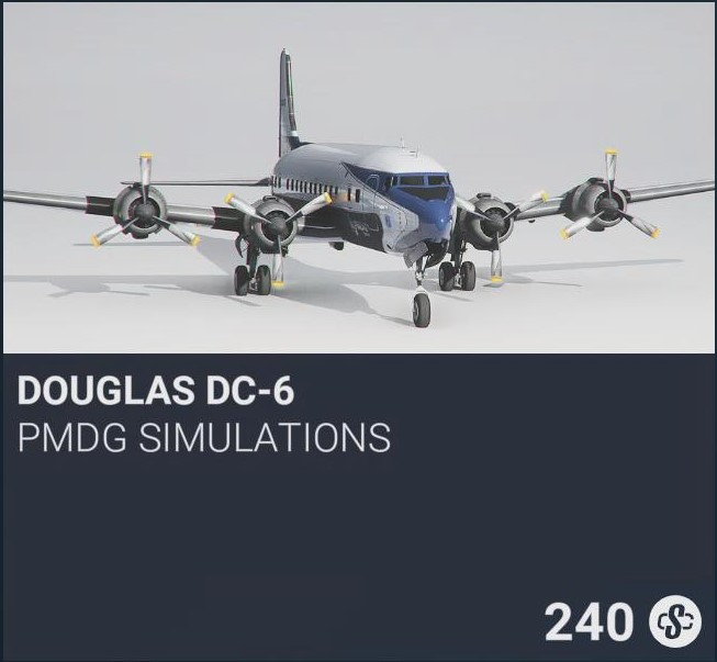 Douglas DC-6 by PMDG Simulations. SC 240. New on PS5