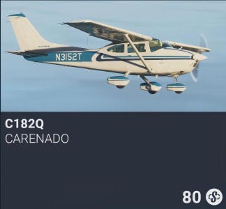 C182Q by Carenado. SC 80. New on PS5