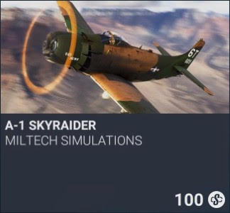 A-1 Skyraider by Miltech Simulations. SC 100. New on PS5