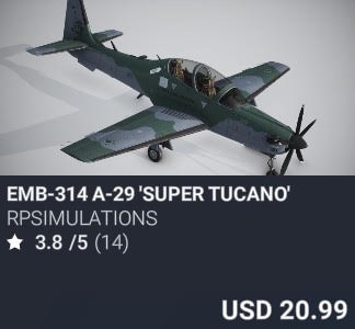 EMB-314 A-29 'SUPER TUCANO' by FABv (RPSimulations). USD 20.99. New on PC and Xbox
